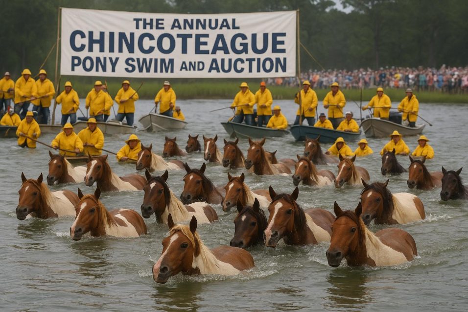 The Annual Chincoteague Pony Swim and Auction